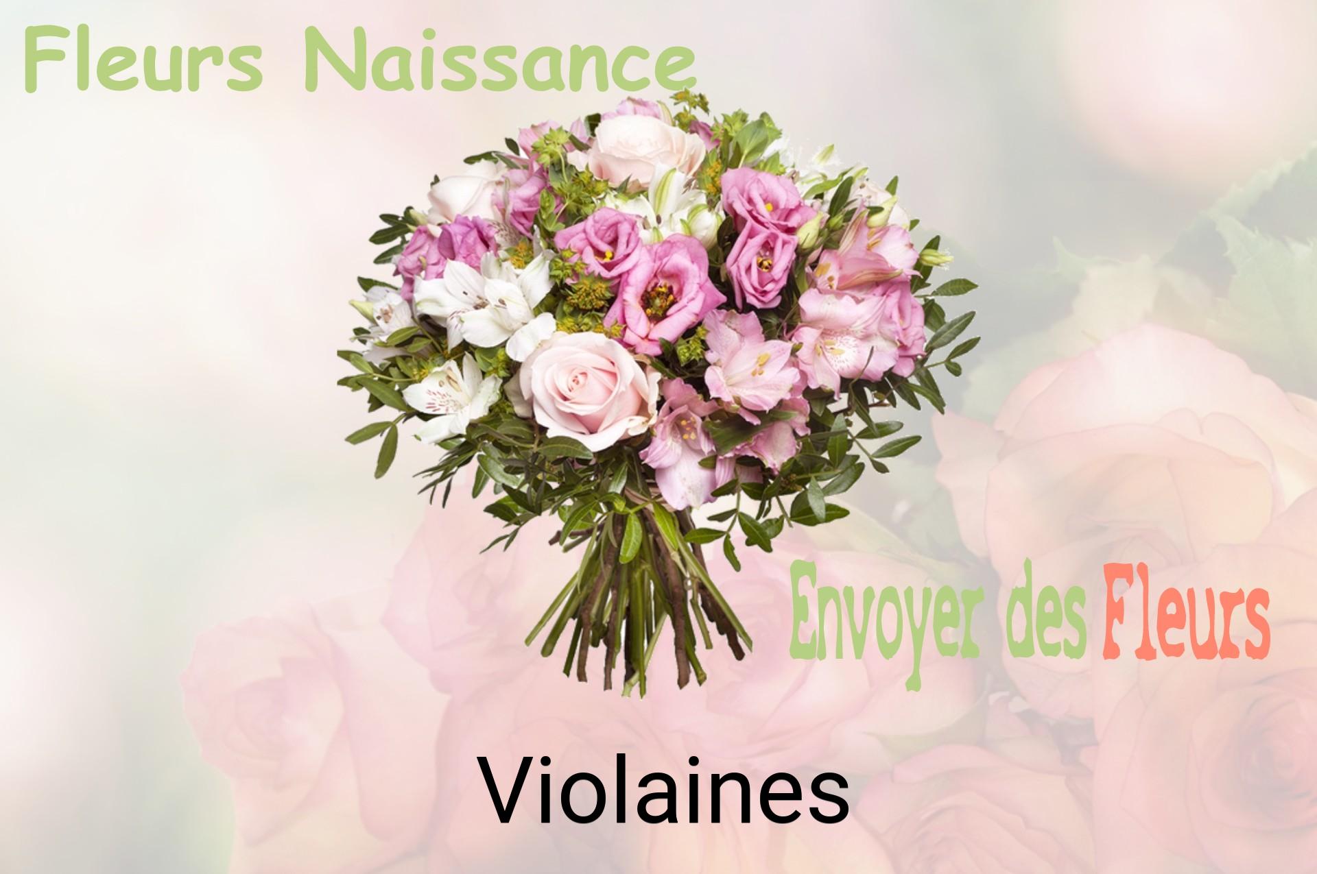 Bouquet de fleurs de naissance livré à Violaines